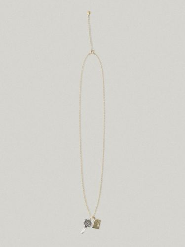 Two-tone Mini Post Key Necklace - FOLNUA - Modalova