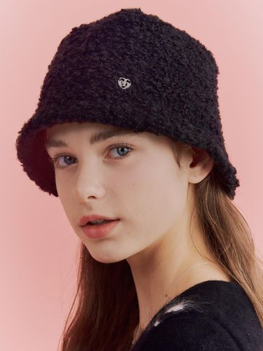 Heart Symbol Wool Bucket Hat [] - ENGBROX - Modalova