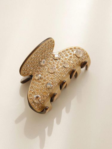 French Cubic Half-Moon Gold Hair Clip (Bh0906) - J.Lauren - Modalova