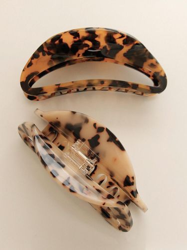 Print Textured Large Hair Clip (H01302) - J.Lauren - Modalova