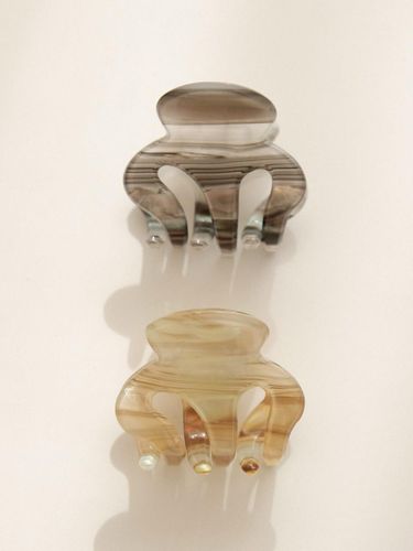 Cellulose Marble Mini Hair Claw Clip (H01312) - J.Lauren - Modalova