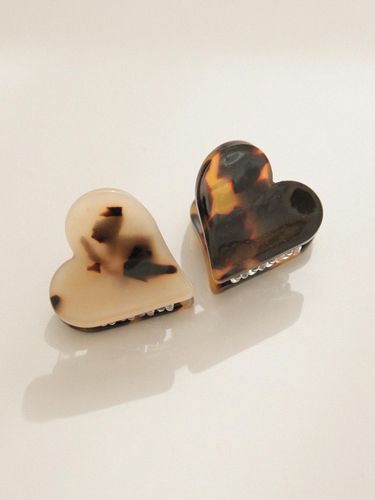 Heart Shaped Mini Hair Clip (H01313) - J.Lauren - Modalova