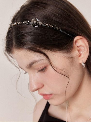 Flower Cubic Point Luxury Hairband [] (H01274) - J.Lauren - Modalova