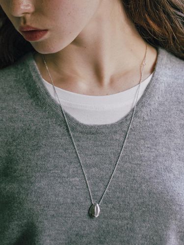 Rhodium Plated Adjustable Length Necklace - hyeres-lor - Modalova