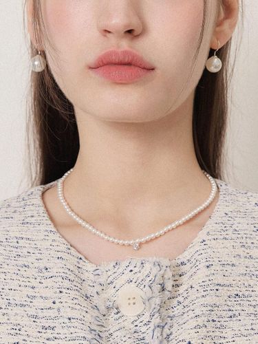 Mm Sterling Silver Swarovski Pearl Necklace (N01187) - J.Lauren - Modalova