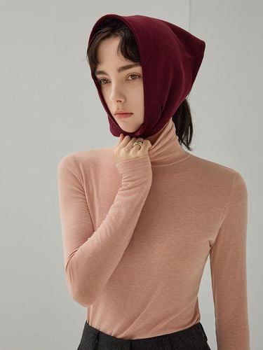 Basic Wool Slim Fit Turtleneck T-shirt [Pink] - NONANDNON - Modalova