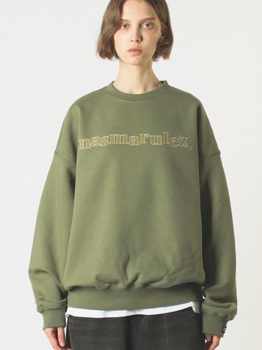 Cotton Relaxed Fit Mama Sweatshirt [Khaki] - Masmarulez - Modalova