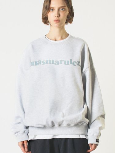 Cotton Relaxed Fit Mama Sweatshirt [Heather Gray] - Masmarulez - Modalova