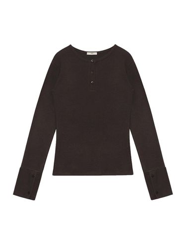 Wool Three Button T-Shirt - THE ANY - Modalova