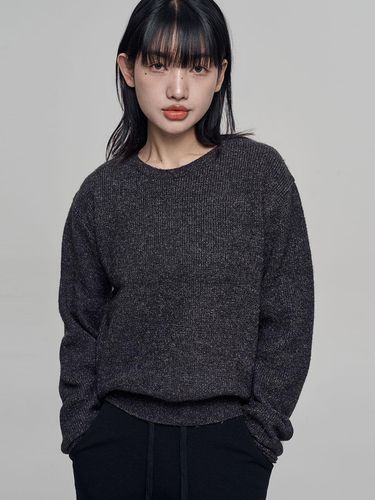 Bagel Hachi Winter Basic Knit [Charcoal] - chicks - Modalova