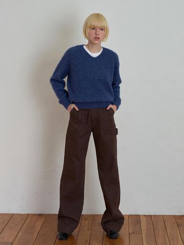 Cotton Twill Straight Carpenter Pants [] - nyhavn - Modalova