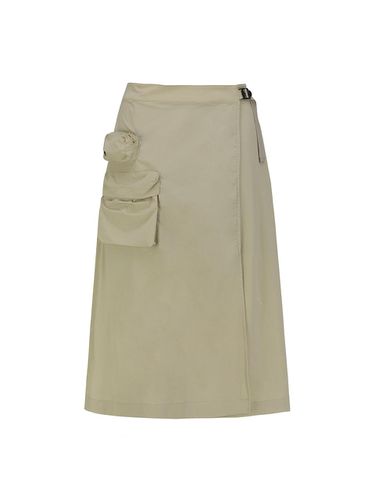 Cargo Nylon Comfort Fit Long Skirt - HYDROGEN - Modalova