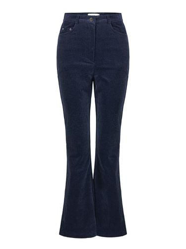 Corduroy Mid-Rise Bootcut Pants [Navy] (CBNS0PT54) - color by number - Modalova