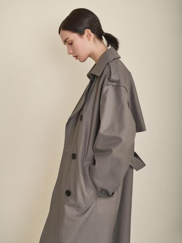 Classic Oversized Double-vent Coated Cotton Coat [] - Nonesuch - Modalova