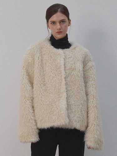 Dumble Fur Round Jacket - LE STUDIO - Modalova