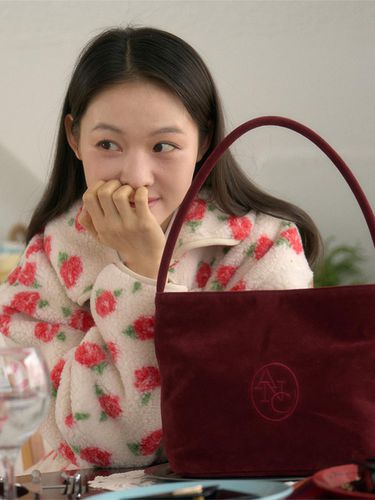 Velvet Compact Tote Bag [Wine] - ANOETIC - Modalova