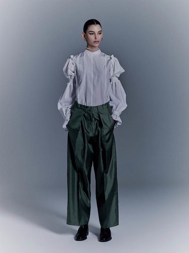 Taffeta Adjustable Waist Pants - LEE y. LEE y - Modalova