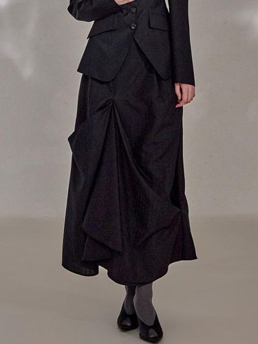 Wool Layered A-line Skirt (MBDSK007) - DINT - Modalova