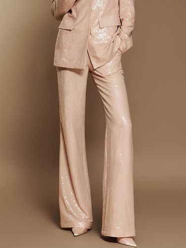 Sequin Straight-leg Elastic Fit Pants - Kelly Shin - Modalova