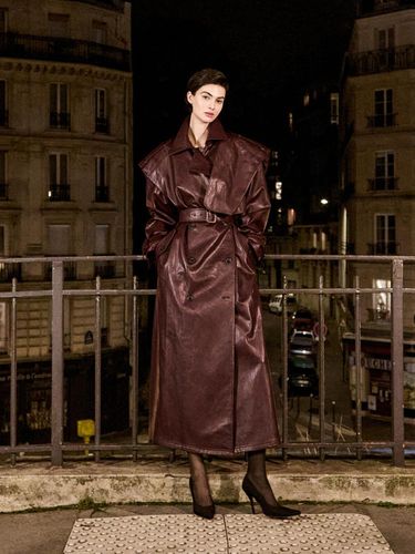 Leather Trench One-Size Coat - Kelly Shin - Modalova