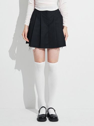 Rose Layered Mini Stretch skirt [Black] - Rosefrantz - Modalova