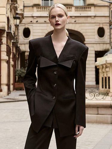 Wool Blend Regular Fit Jacket - Kelly Shin - Modalova