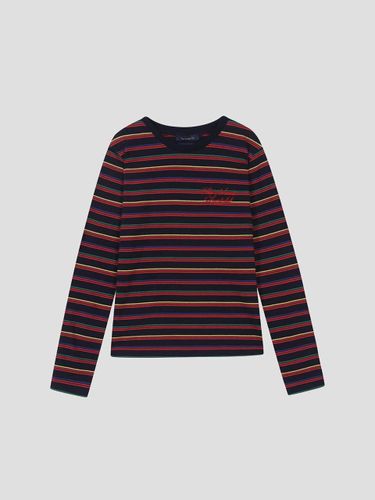 Multi Striped Slim Fit Cotton T-shirt [] - The Sweat. - Modalova