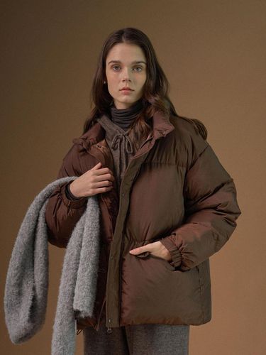 Half Length Relaxed Fit Down Padding Coat [] - ourmur - Modalova