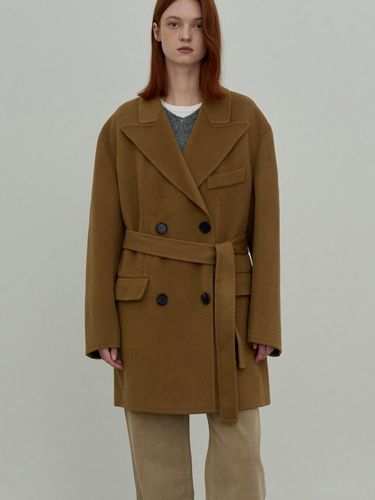 Double-breasted Handmade Wool Coat [Camel] - Have&Have - Modalova