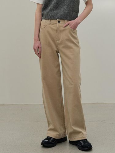 Classic Corduroy Stretch Straight Fit Pants [Beige] - Have&Have - Modalova