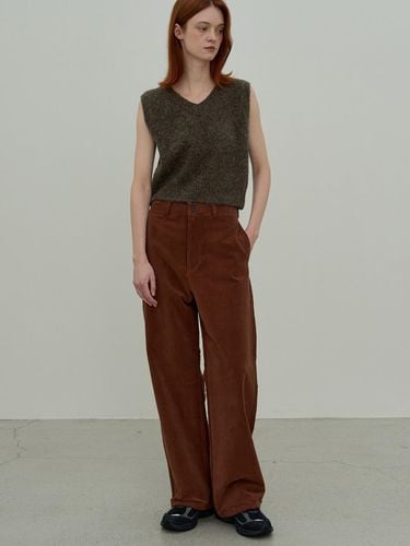 Wide Fit Corduroy Span Pants [Brick] - Have&Have - Modalova