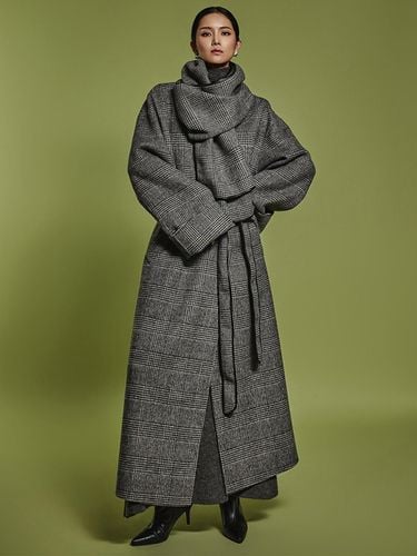 Wool Blend Long Unstructured Coat - Kelly Shin - Modalova