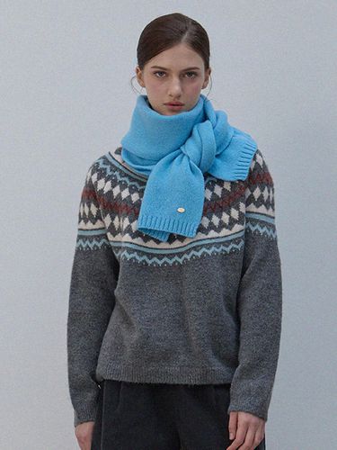 Simple Pure Wool Muffler - LE STUDIO - Modalova