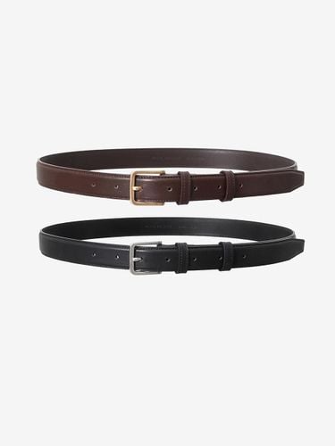 MM Italian Leather Square Buckle Belt - MIND BRIDGE women - Modalova