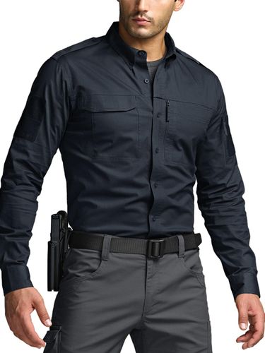 Stretch Multi-Pocket Tactical Long Sleeve Shirt (TOS430) - CQR - Modalova