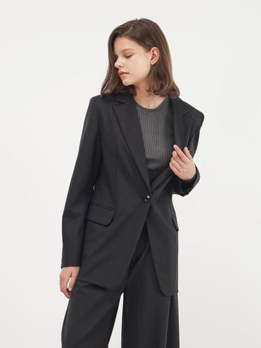 Single Button Tailored Signature Fit Jacket [Black] - ACUD - Modalova