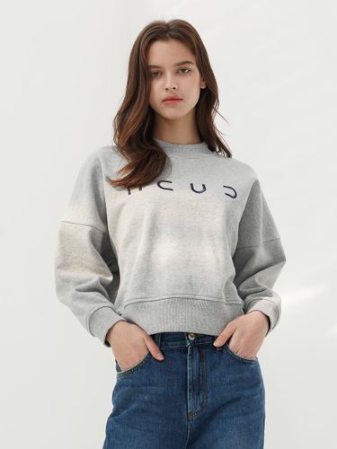 Cotton Brushed Terry Logo Sweatshirt [Grey] - ACUD - Modalova