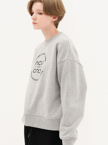 Circle Logo Bio-Processed Terry Sweatshirt [Grey] - ACUD - Modalova