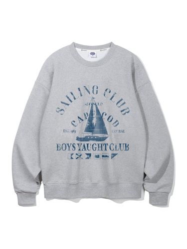 Fleece-lined Overfit Sailing Club Sweatshirt (MAR905) - alvinclo - Modalova