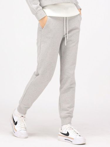 Fleece-lined Slim Fit Elastic Jogger Pants [Grey] - ACUD - Modalova