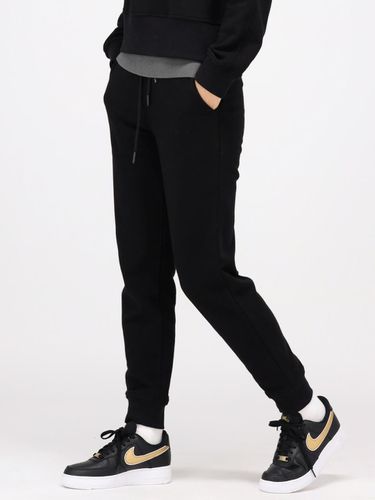 Fleece-lined Slim Cotton Spandex Jogger Pants [Black] - ACUD - Modalova