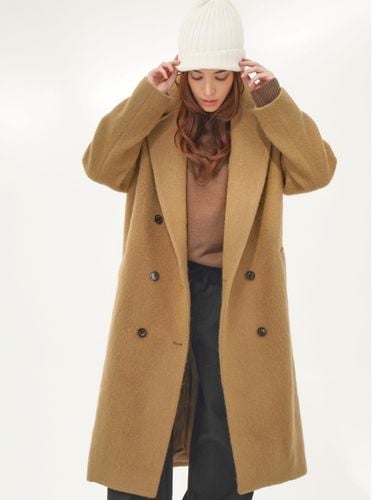 Alpaca Fur Long Coat [Beige] - ACUD - Modalova