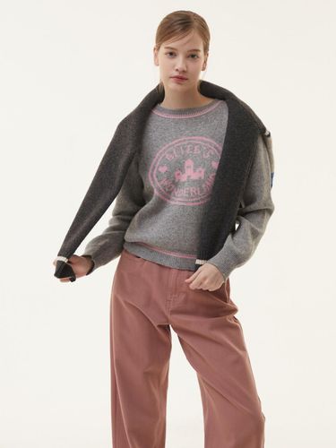 Color Block Jacquard Knit Pullover (PQ4KL661) - PLASTIC ISLAND - Modalova