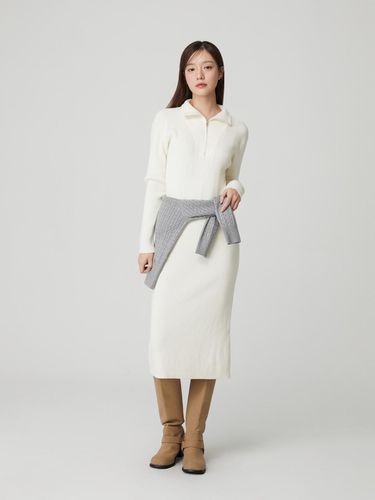 Half-zip Knit Medium-weight Dress (PQ4KO631) - PLASTIC ISLAND - Modalova