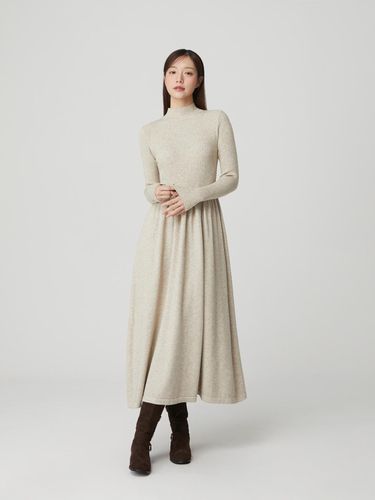 Fit and Flare Knit Elegant Dress (PQ4KO632) - PLASTIC ISLAND - Modalova