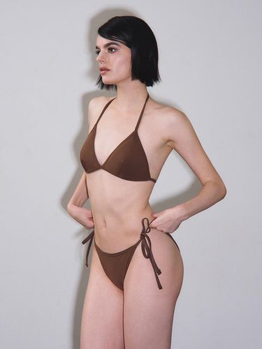 Three-dimensional Adjustable Triangle Bikini [Brown] - VINAJ - Modalova