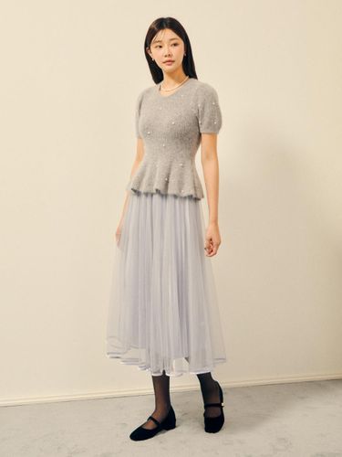 Tulle Banding Pleated Skirt (GPBP0SKT11) - JJ JIGOTT - Modalova