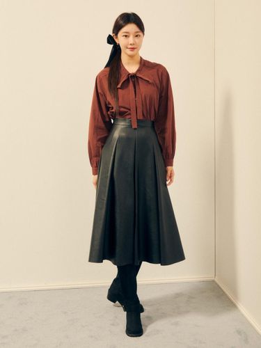 Leather Flare Midi Skirt (GPBP0SKT21) - JJ JIGOTT - Modalova