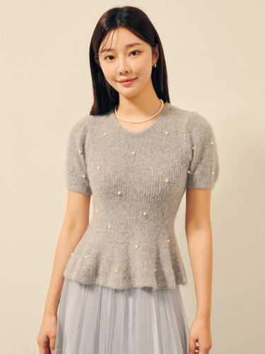 Pearl Peplum Half-Sleeve Pullover (GPBP1POT21) - JJ JIGOTT - Modalova