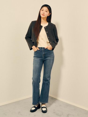 Stretch Cotton Spandex Bootcut Denim Pants (GPBP8SLT41) - JJ JIGOTT - Modalova